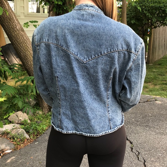 Jacket by big blue jean jacket with pockets - Picture 3 of 6